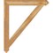 Ekena Millwork Traditional Arts & Crafts Rough Sawn Bracket, Western Red Cedar, 4"W x 36"D x 42"H BKT04X36X42TRA03RWR - alternate 2